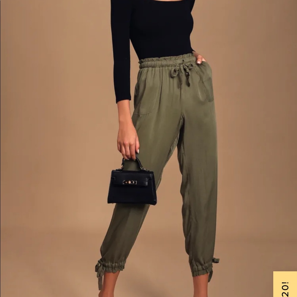 Lulus Sebastian Olive Green Pants